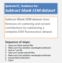 Guidance: Subtract EEM blank dataset